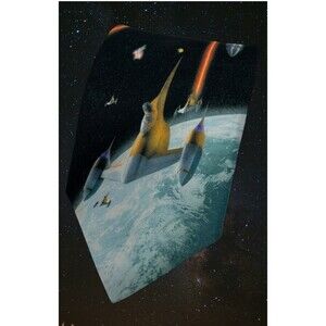 Star Wars Space‎ Battle Tie – Naboo Starfighter Scene- 55.75 x 3.75